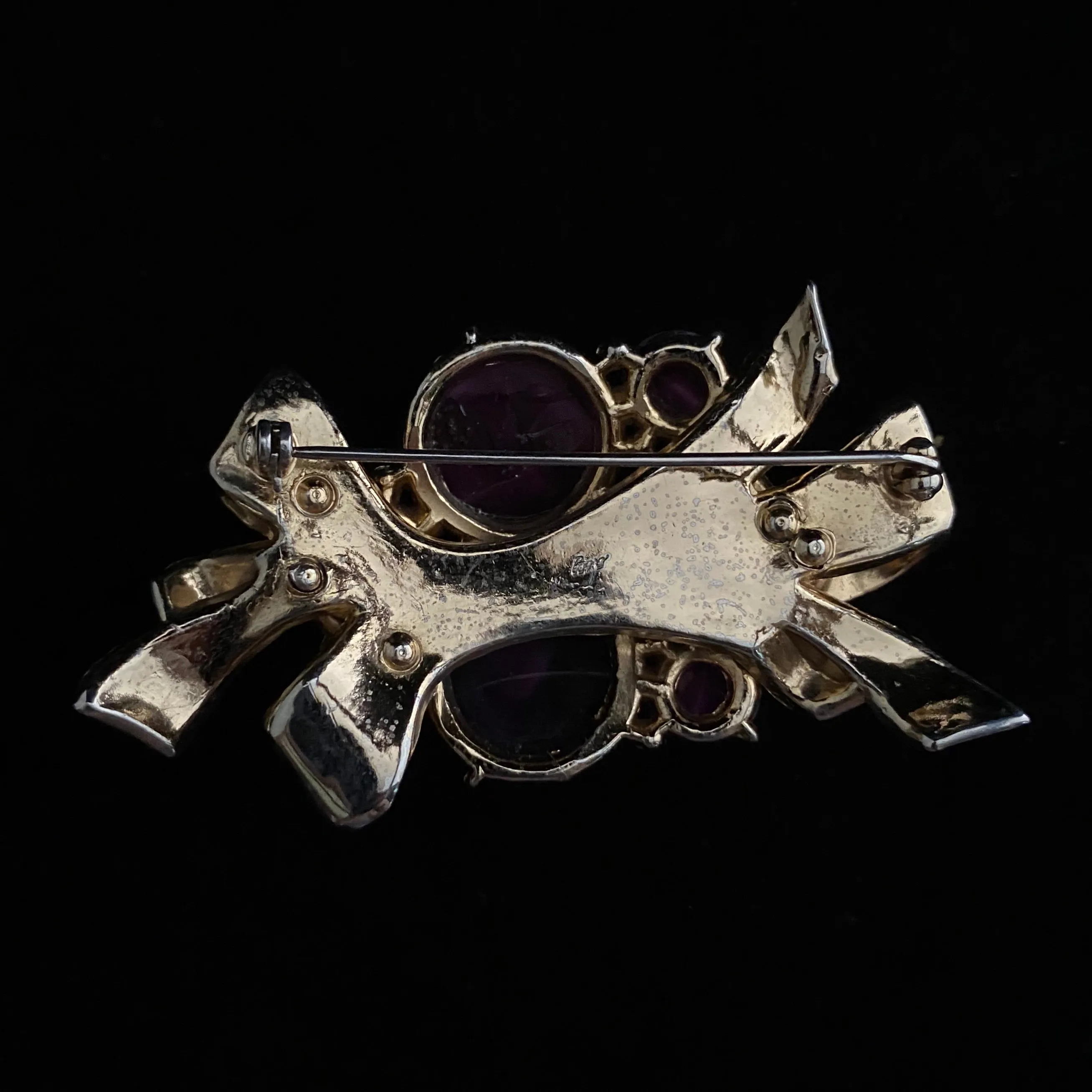 1950s Coro Cabochon Brooch