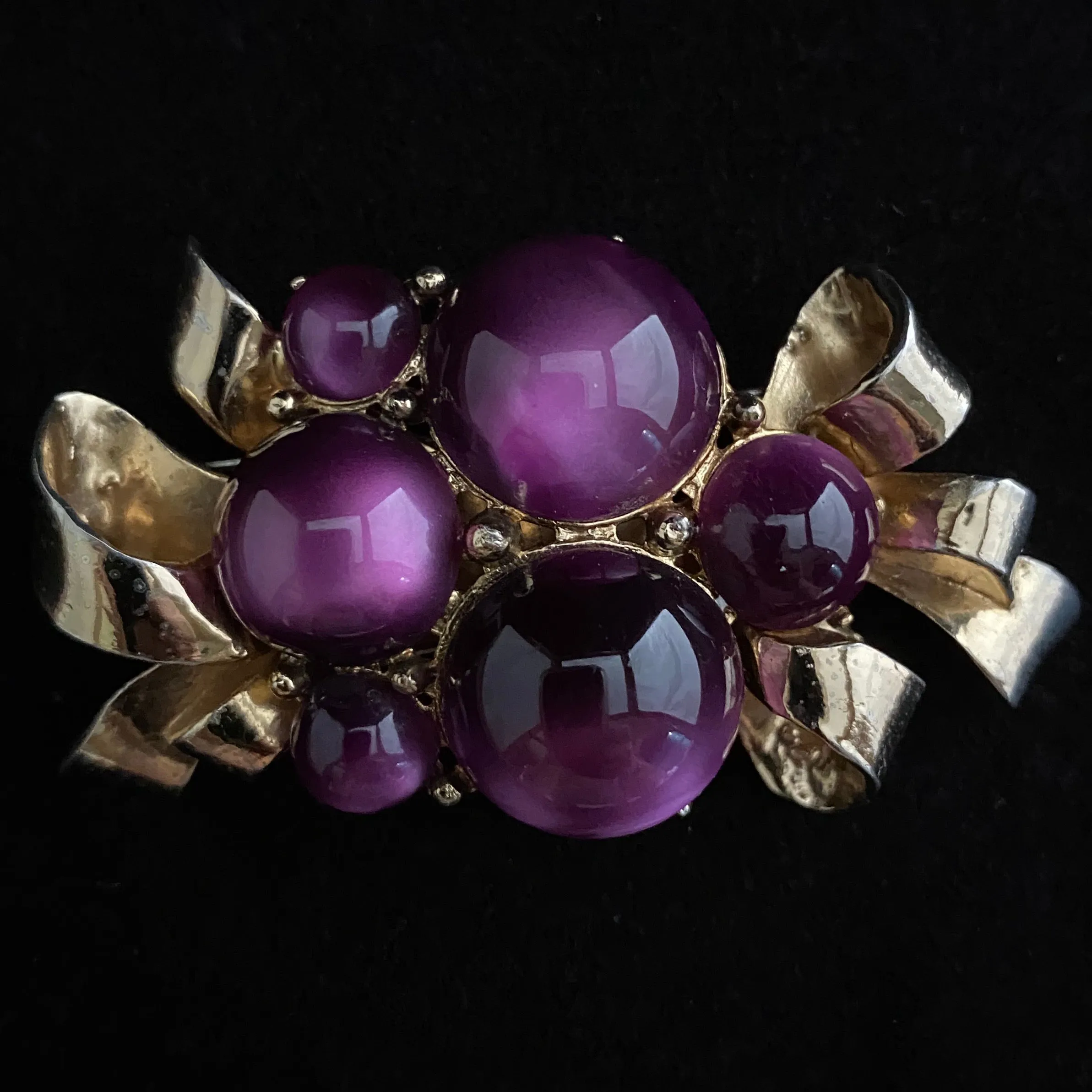 1950s Coro Cabochon Brooch