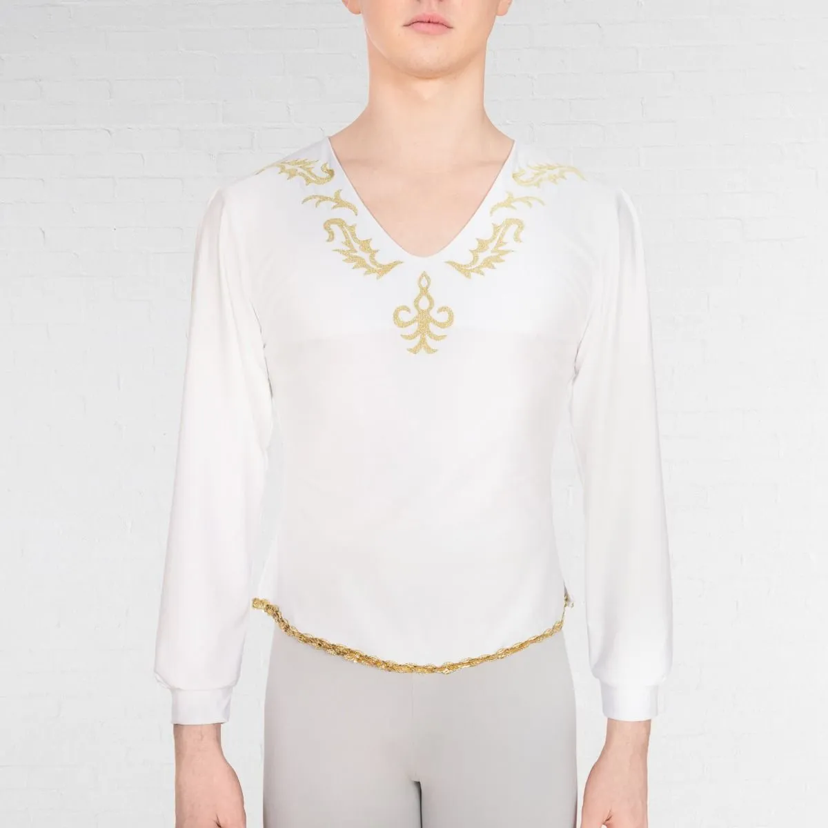 1st Position Male Embroidered Ballet Shirt