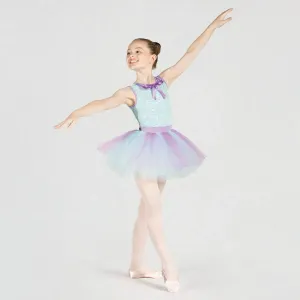 1st Position Sequin Bodice with Collar and Multicoloured Tutu