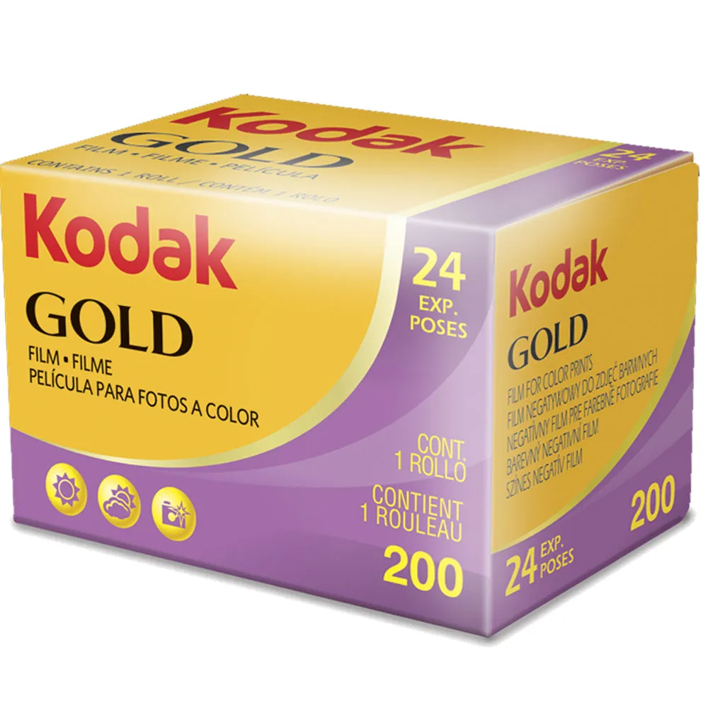 20 Units Kodak GOLD 200 Color Negative Film 35mm Roll Film, 24 Exposures