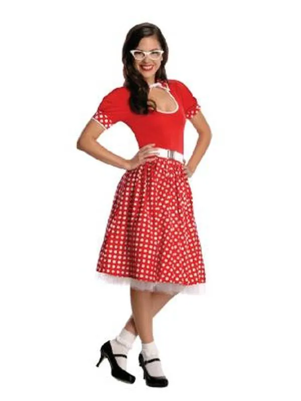 50's Nerd Girl Costume Size M