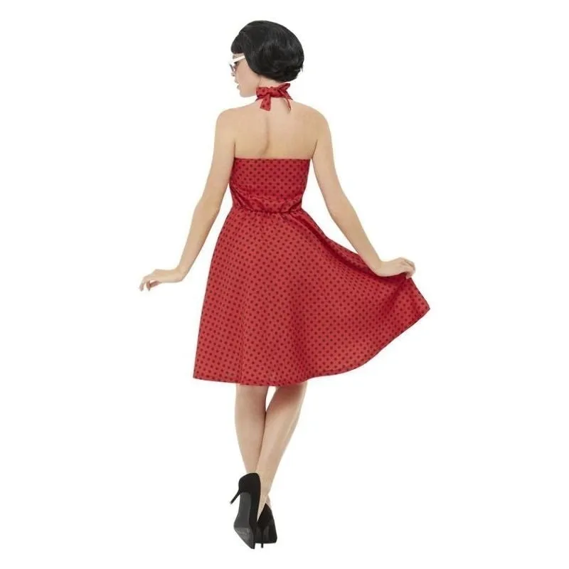 50s Rockabilly Pin Up Costume Adult Red