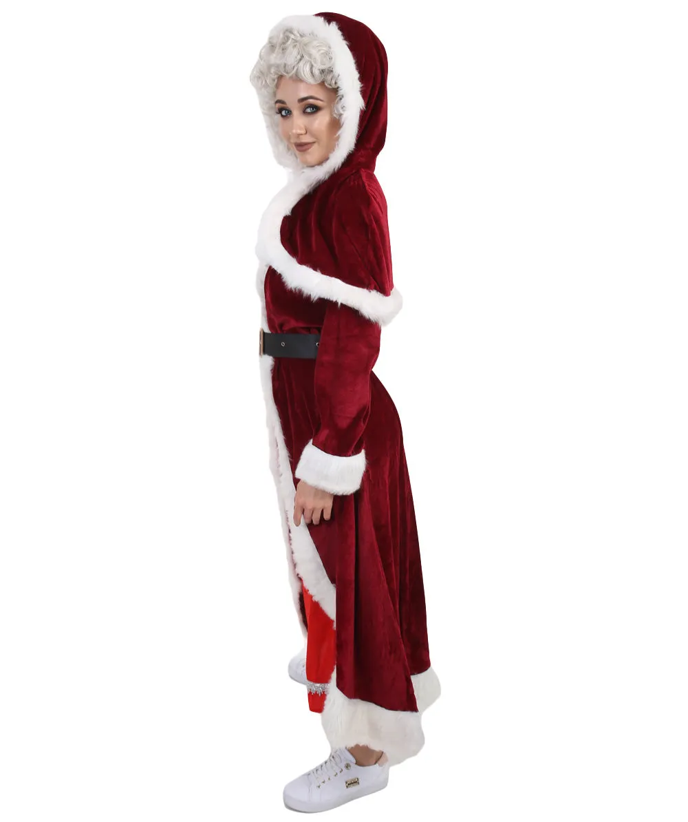 Adult Women's Deluxe Classic Mrs. Santa Claus Costume | Multi Cosplay Xmas