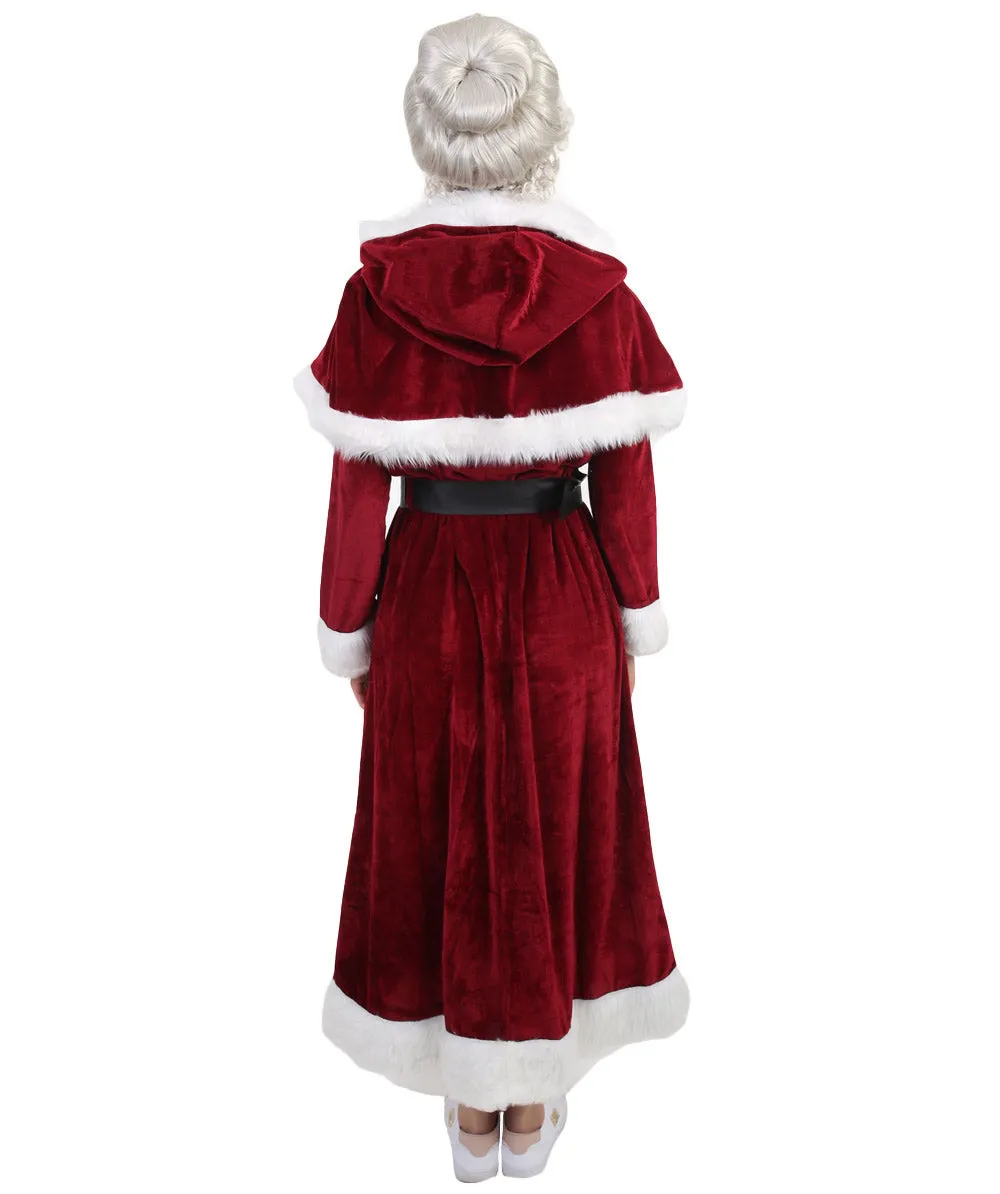 Adult Women's Deluxe Classic Mrs. Santa Claus Costume | Multi Cosplay Xmas