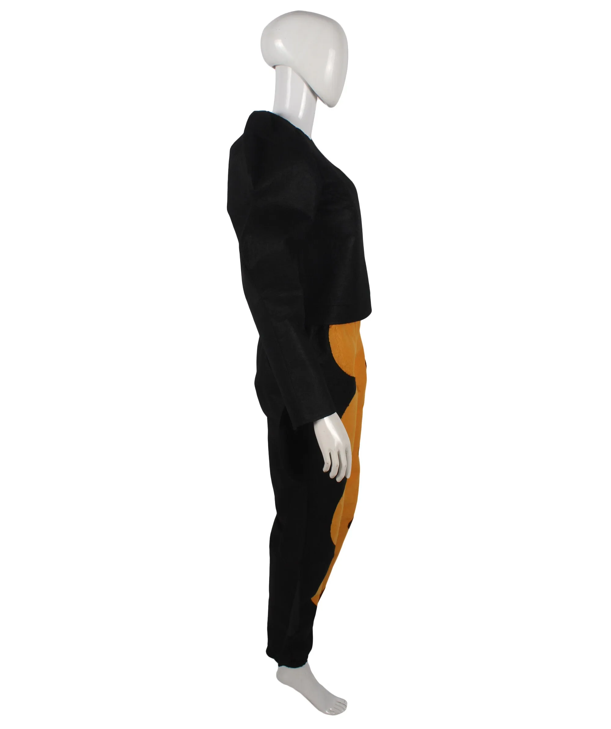 Adult Women's Runaway Show Black & Yellow Full Costume | Perfect for Halloween| Flame-retardant Synthetic Fabric