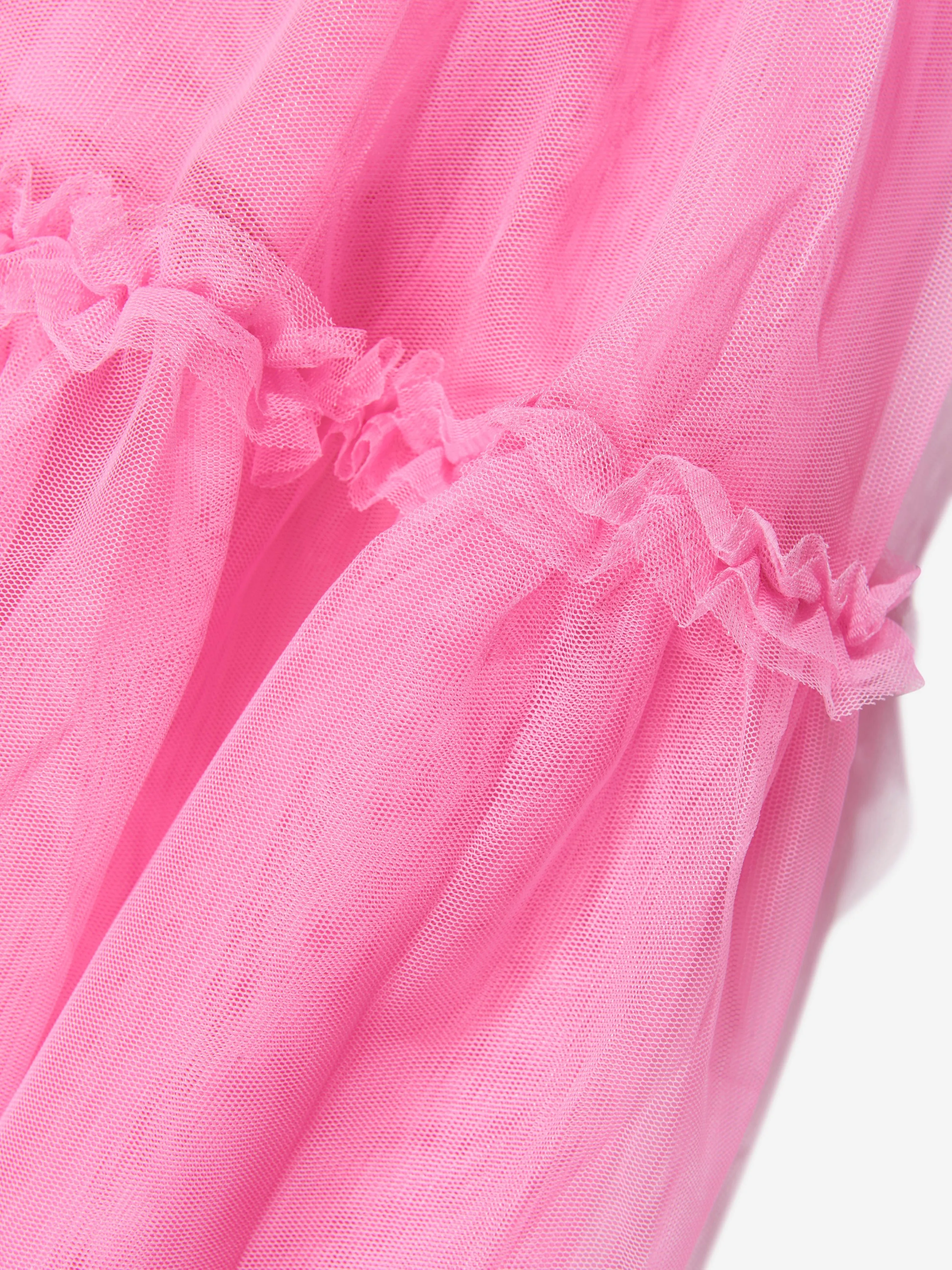 Angels Face Girls Lyse Long Tulle Skirt in Pink