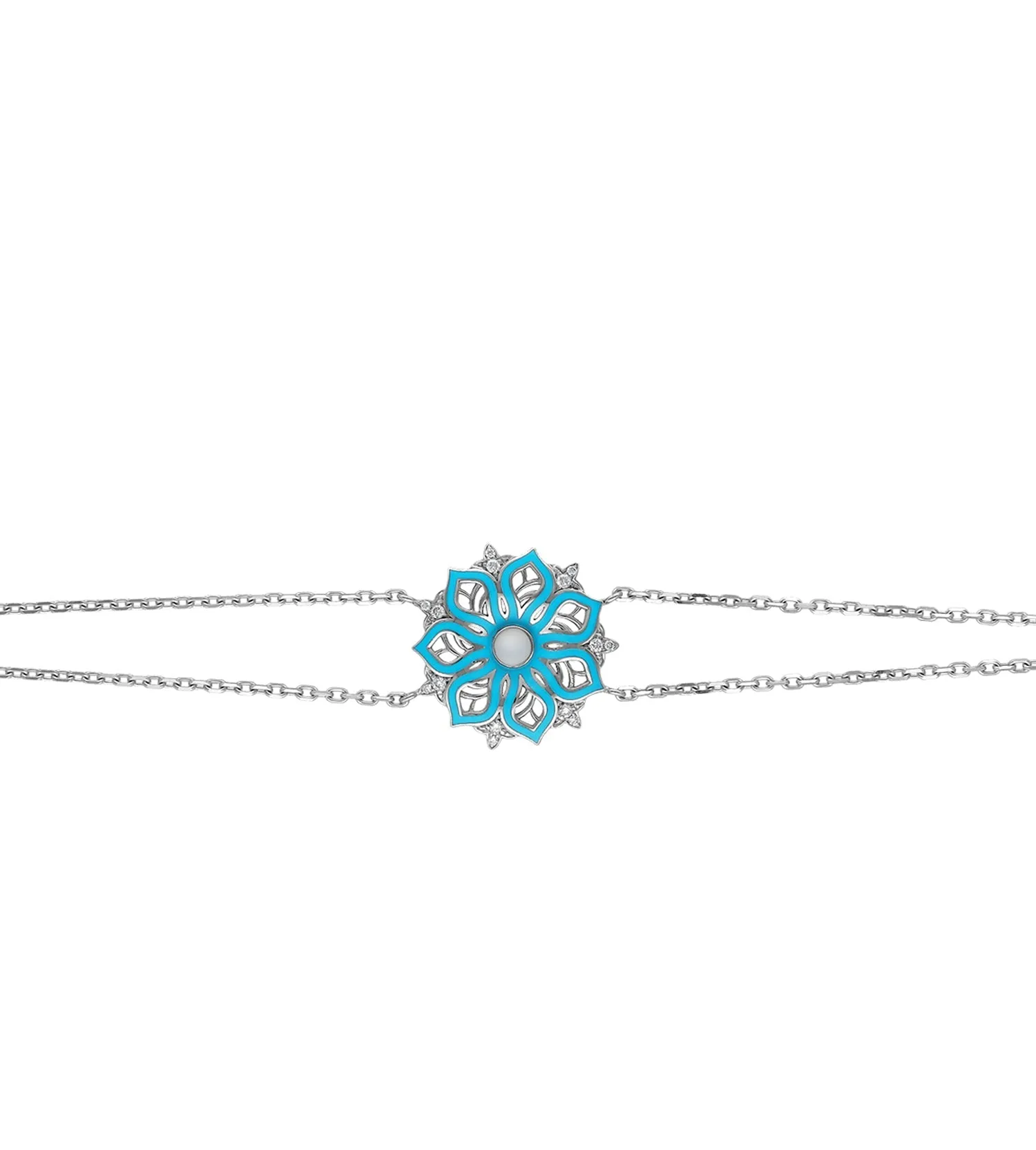 Aura bloom blue bracelet