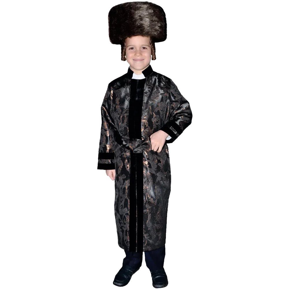 Black Rabbi Coat - Kids