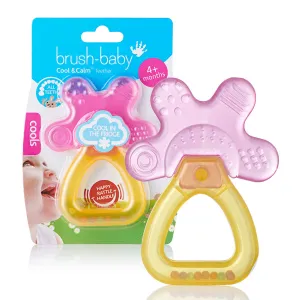 Brush-Baby Cool & Calm Teether (Yellow-Blue)