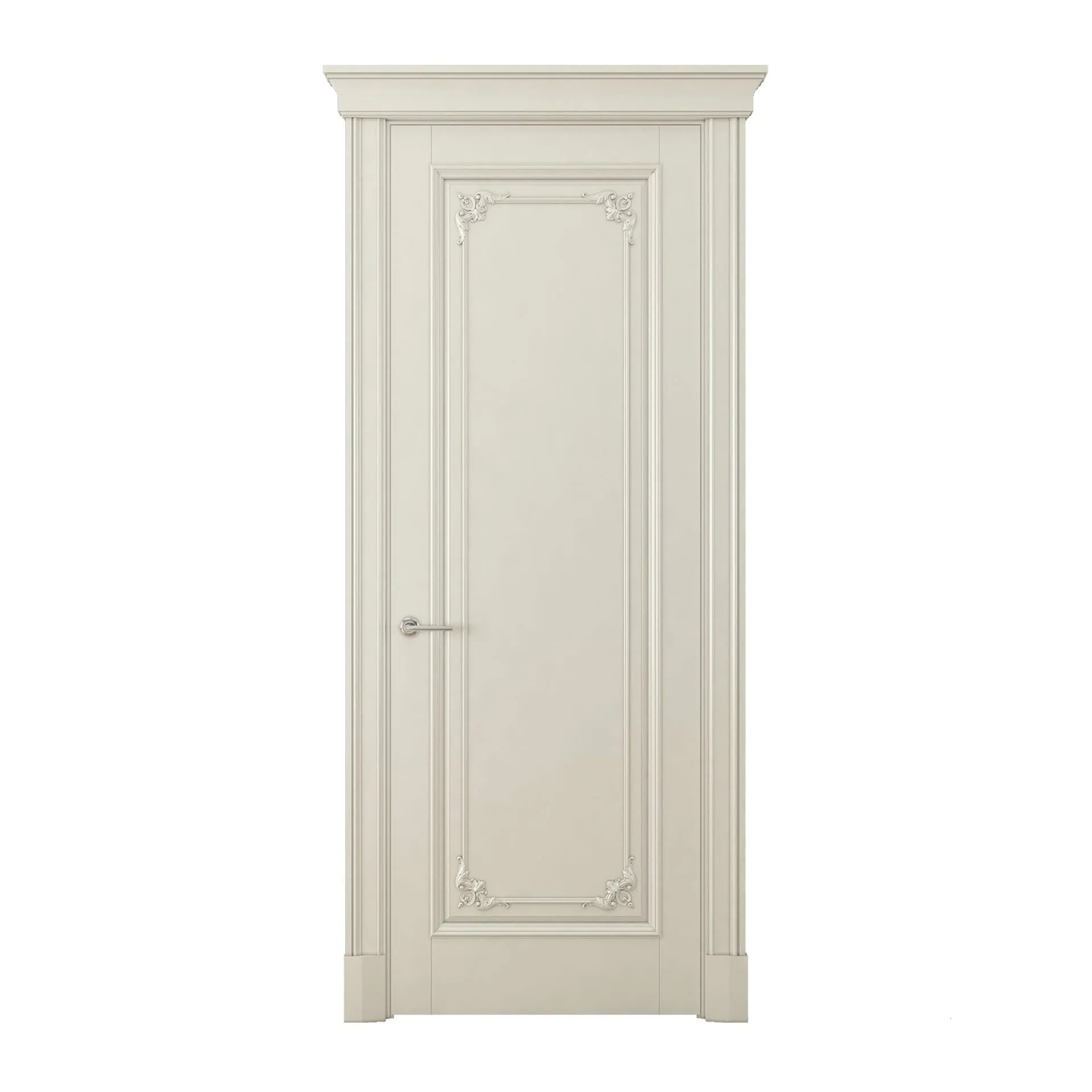 Elegant European Style Teak Wood Door