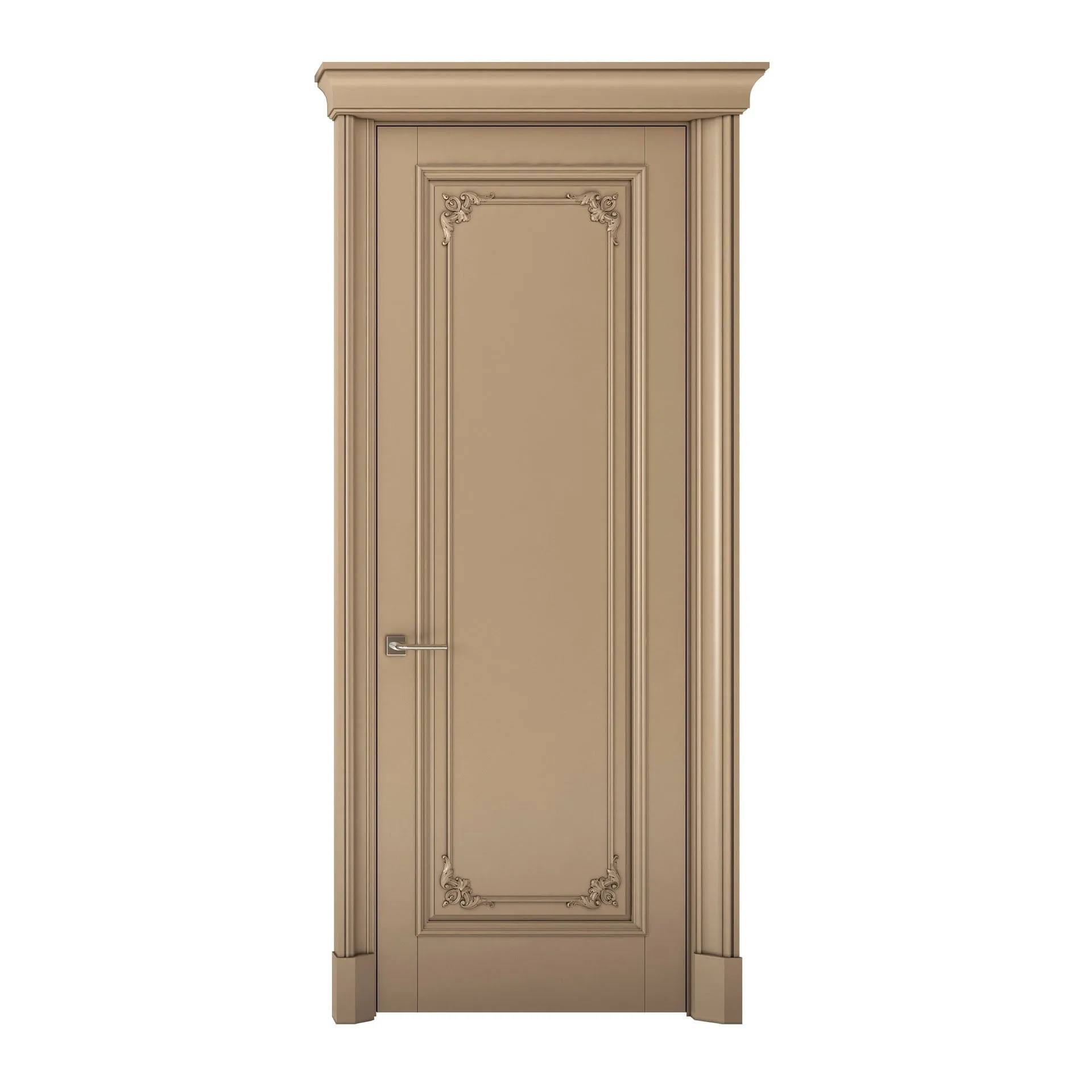 Elegant European Style Teak Wood Door