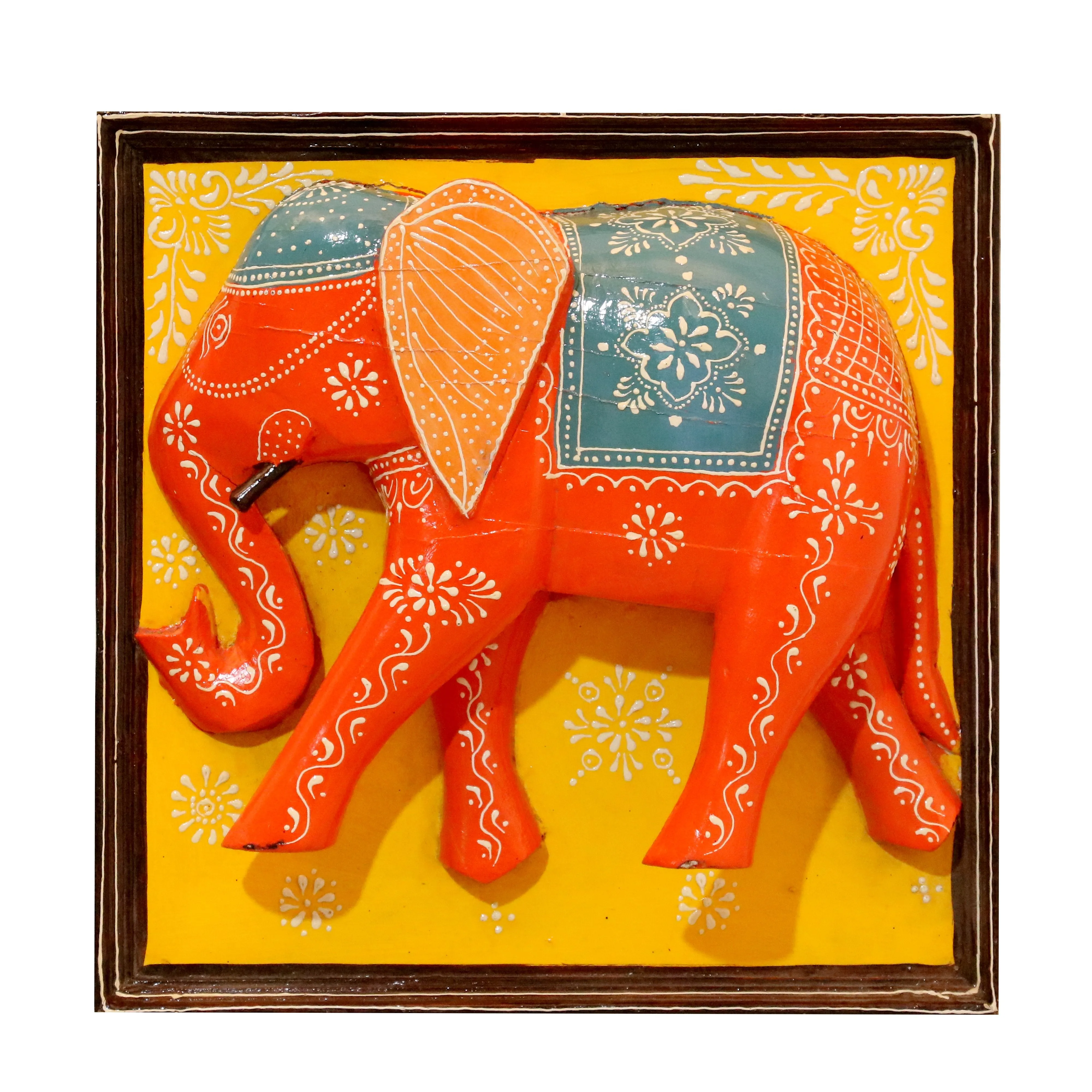 Elegant Wooden Elephant Frame