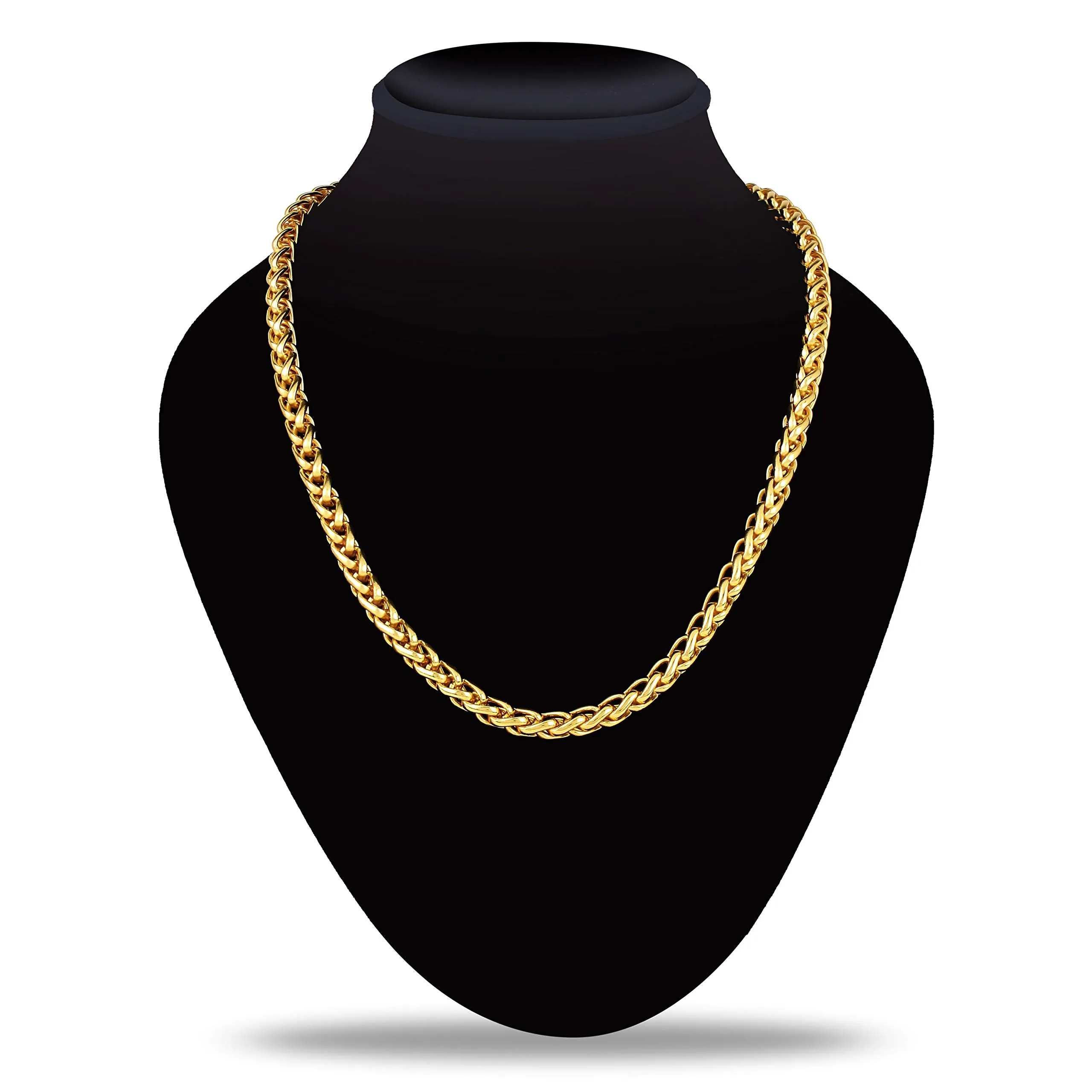 Fashion Frill Exclusive Gold Plated Stylish Golden Chain Necklace For Men Boys Mens Jewelry