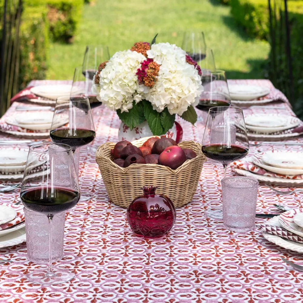 Fleur de Lis Rose Tablecloth