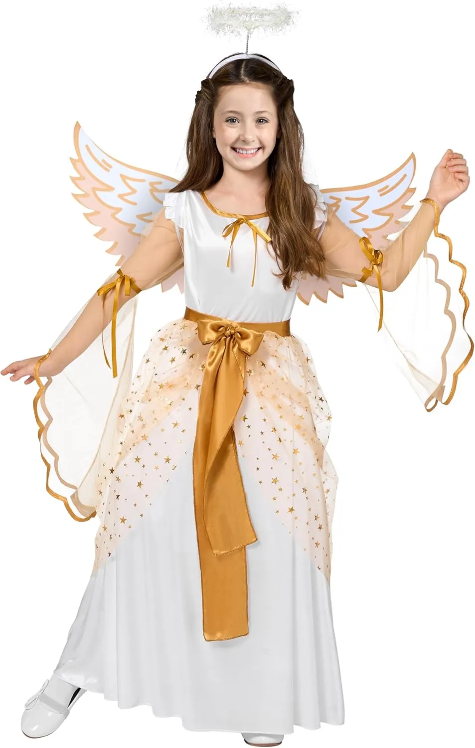 Halloween Angel Costume for Girls, Angel Dress for Kids