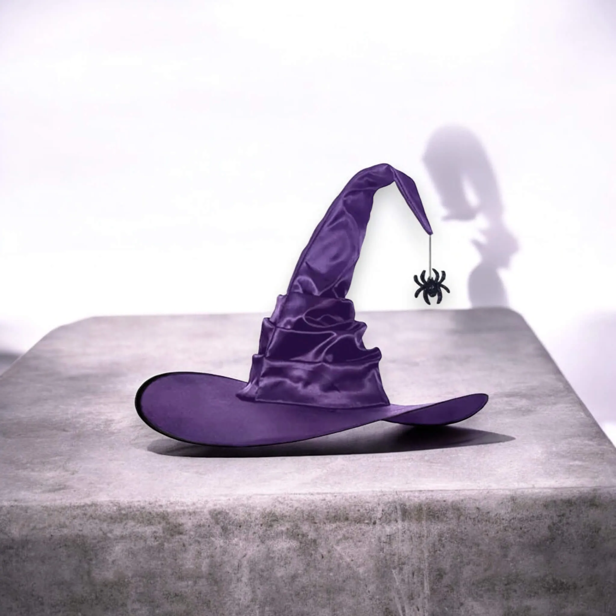 Halloween Arachnid Purple Witch Hat