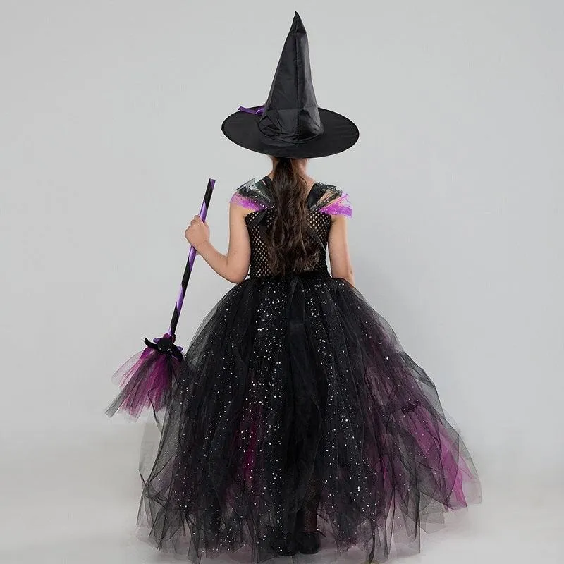 Halloween cosplay costumes Girls' Fashion Dot Mesh Strap Skirt Carnival Birthday Banquet Stage Performance Dress