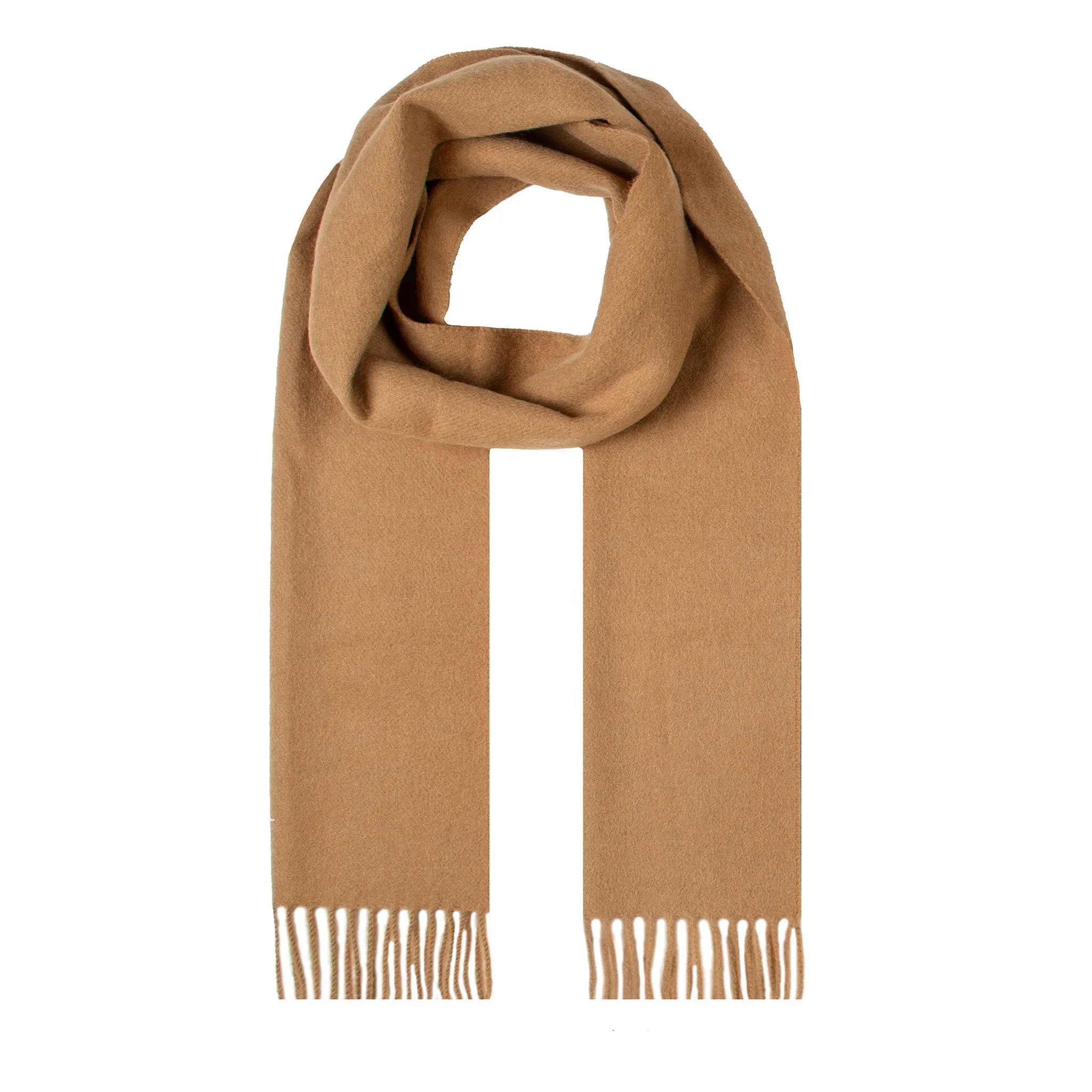 Heritage Plain Cashmere Scarf with Tassels and Gift Box