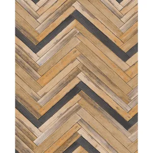 Herringbone Planks Printed Backdrop