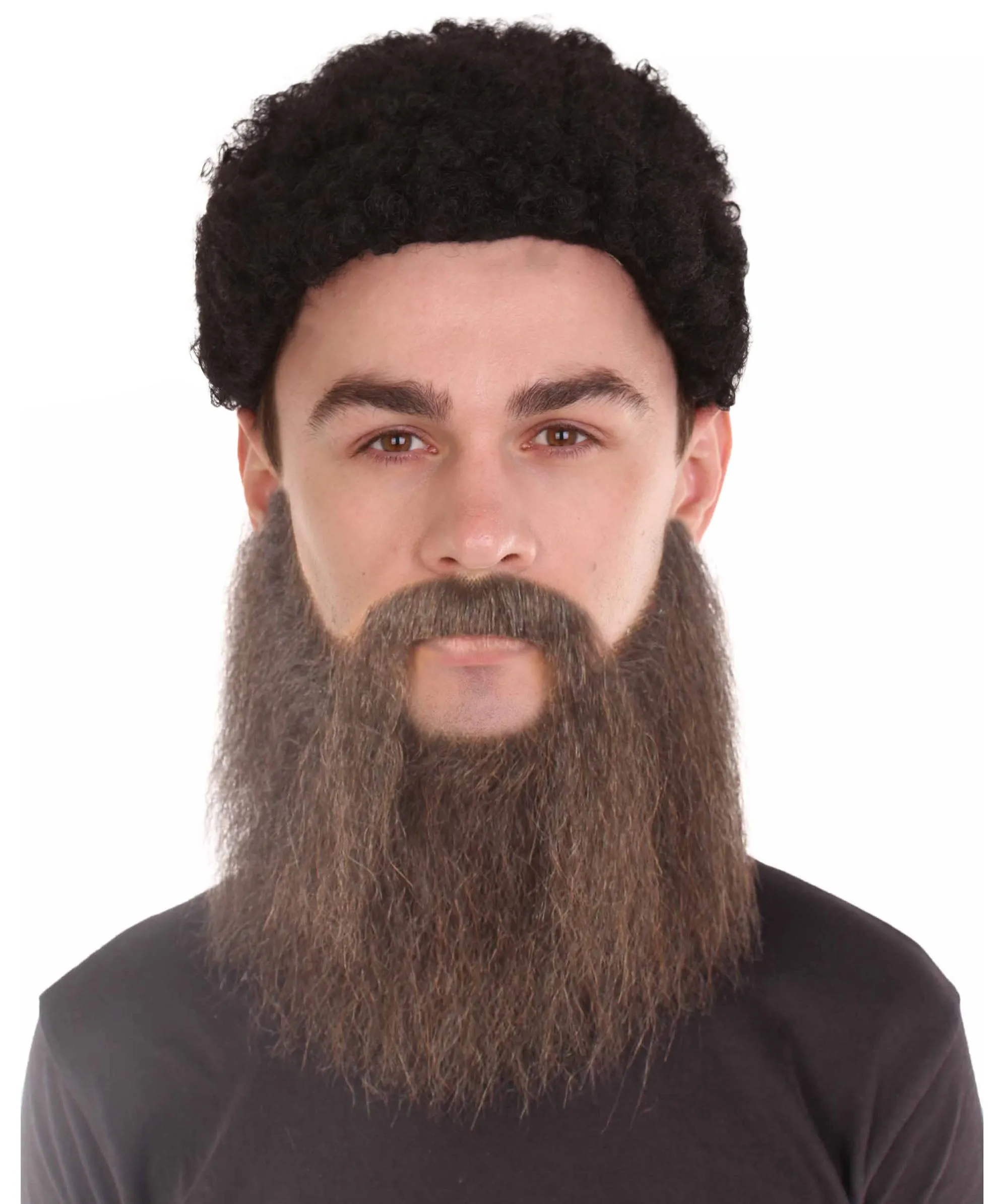 HPO Men's Synthetic Hair Long Beard Cosplay Facial Hair | Multiple Color Options