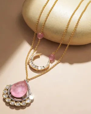 Incandescent Pink Sapphire Necklace