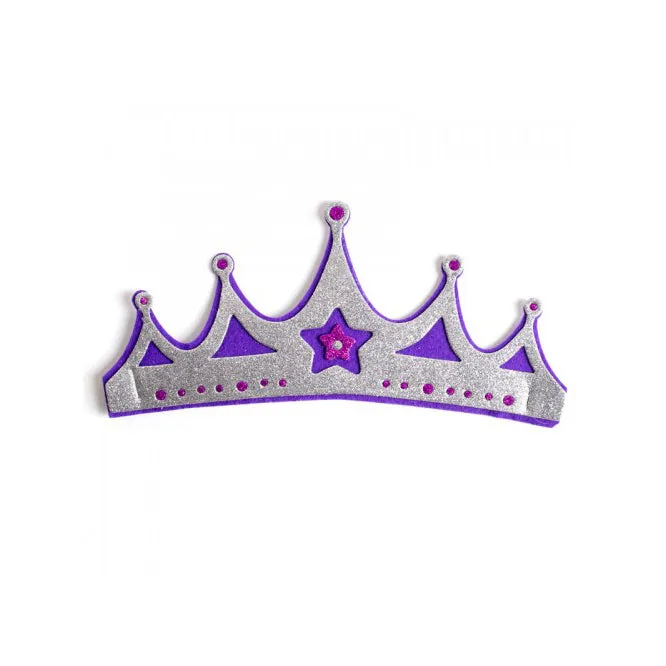 Kalid Medieval Felt Crown Purple (1 pc)