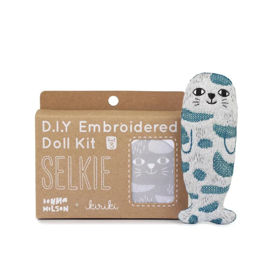 Kiriki Press DIY Embroidered Doll Kit - Selkie, Level 3