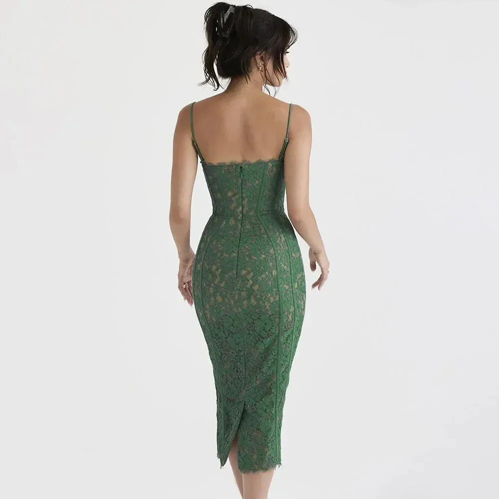 Kyle - Elegant lace body con dress