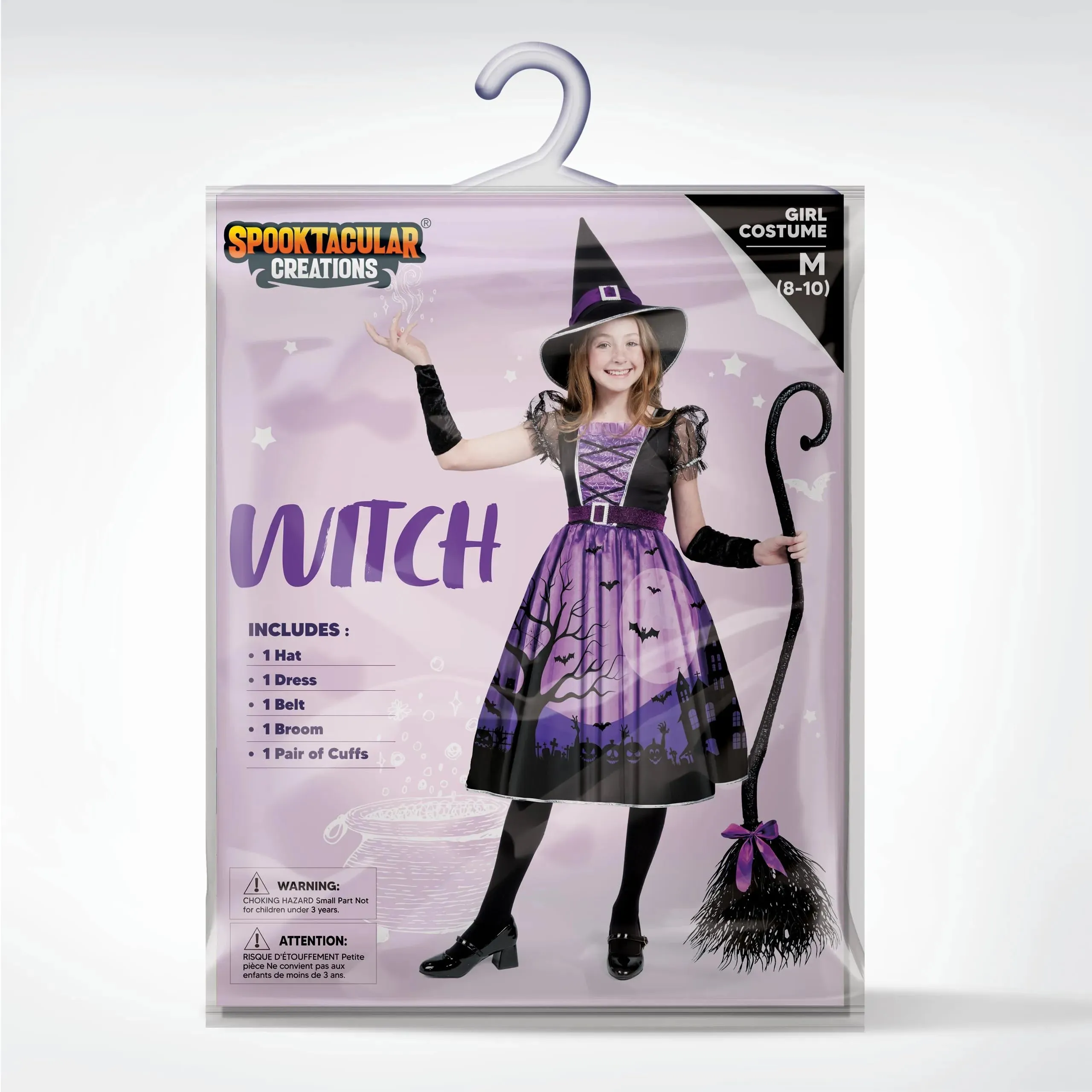 Light-up Witch Halloween Costume Dress Up for Girls