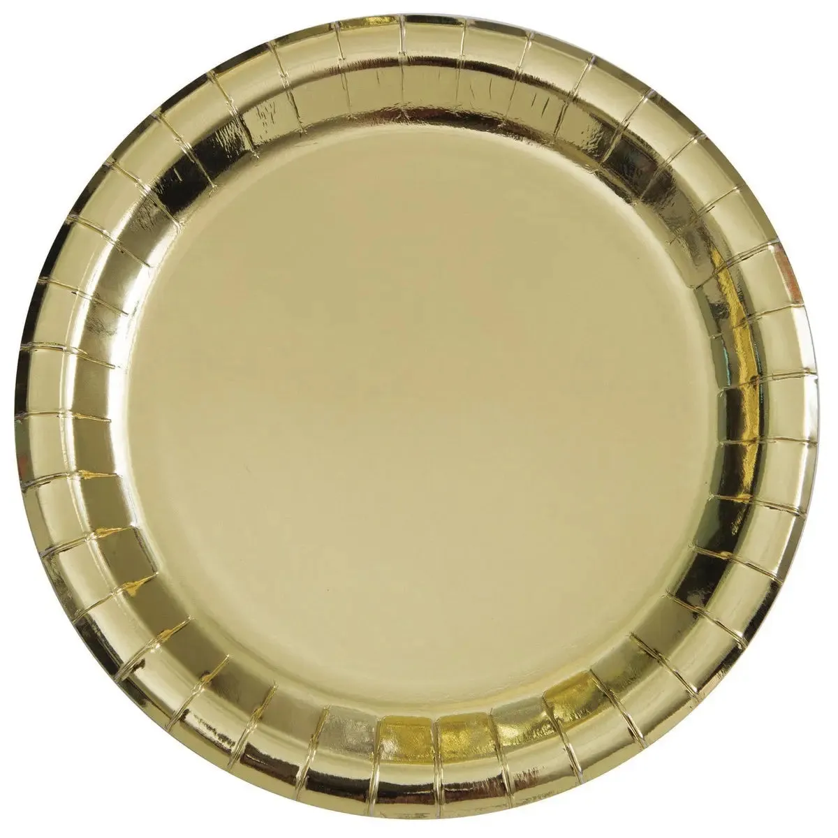 Metallic Gold Plates - Dinner 8 Pkt