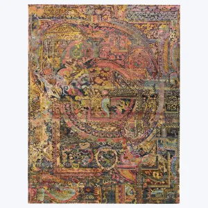 Multicolored Alchemy Transitional Silk & Wool Rug - 8'6" x 11'7"