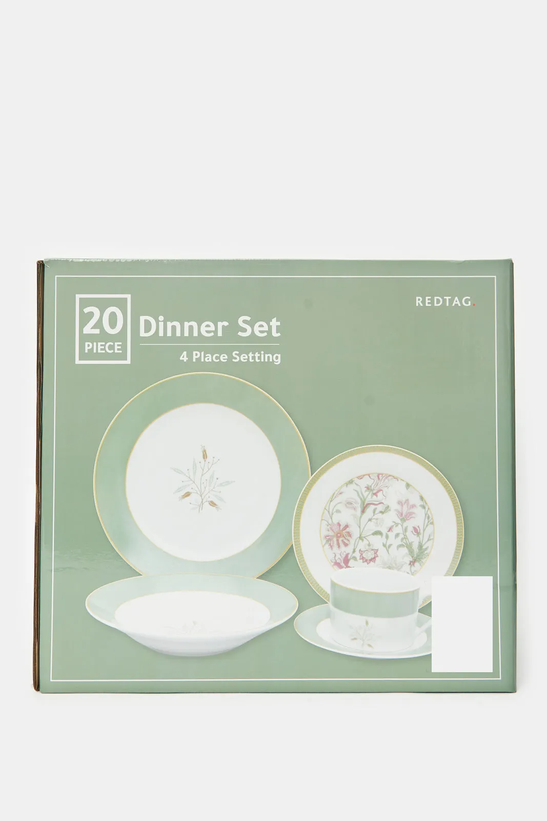 Multicolour Geometric Printed Dinner Set (20 Piece)