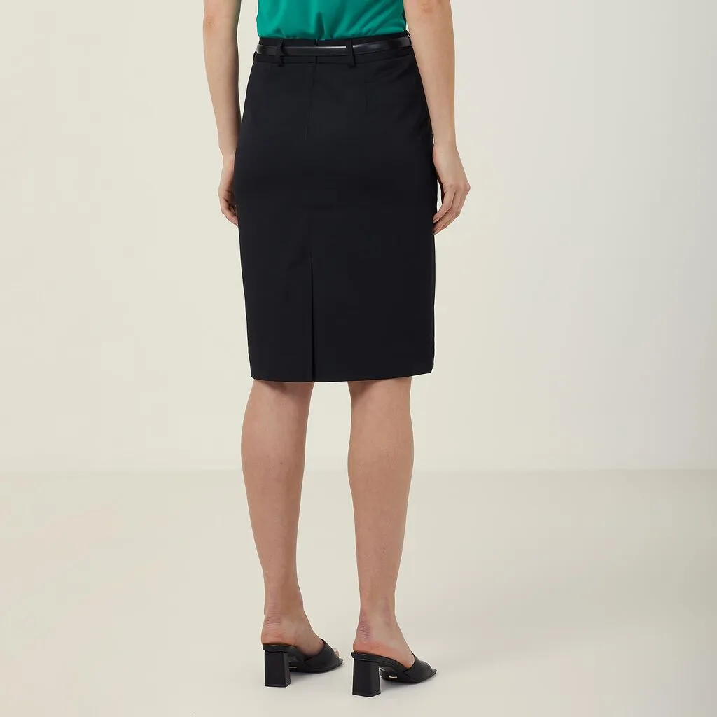 NNT Uniforms P/V Stretch Twill Mid Length Pencil Skirt (CAT29W)