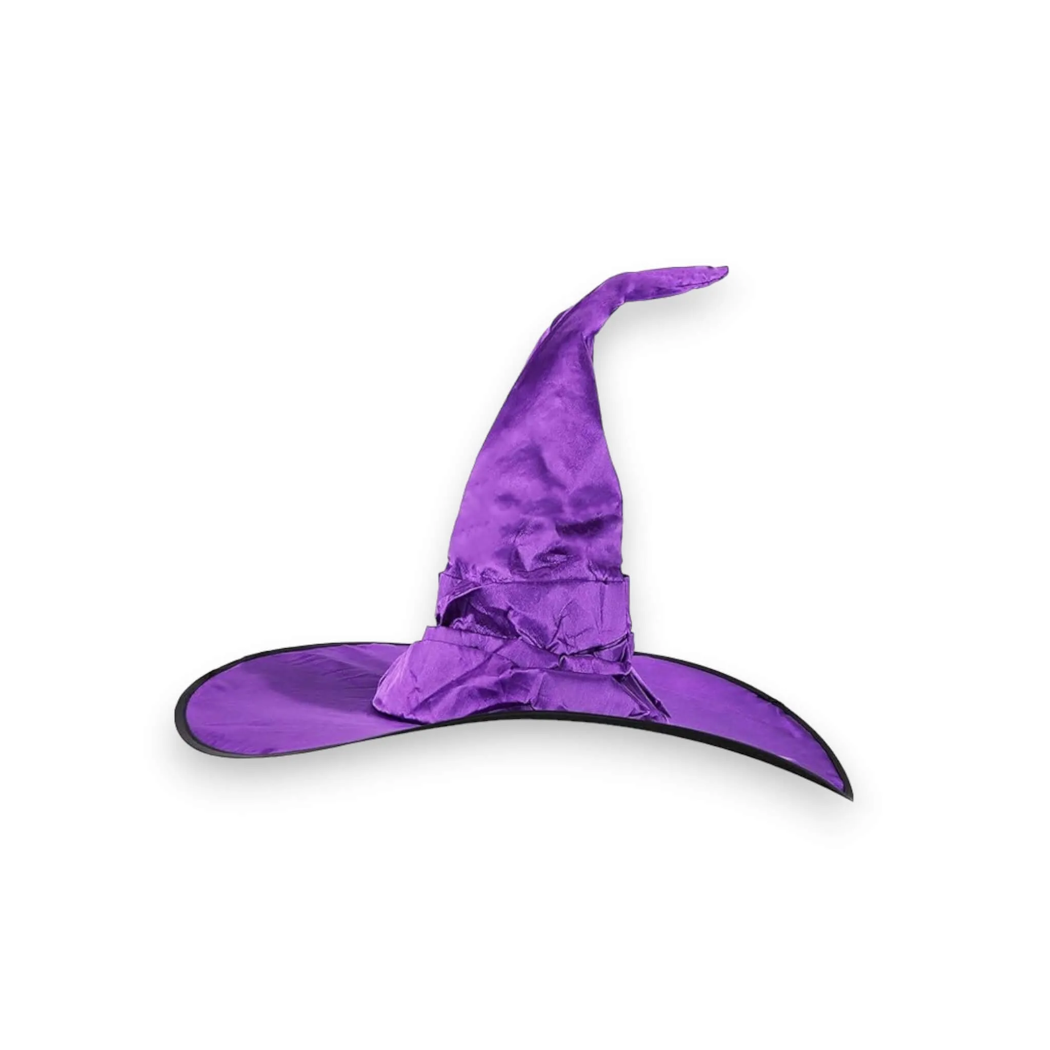 Purple Wide Brim Tall Witch Hat