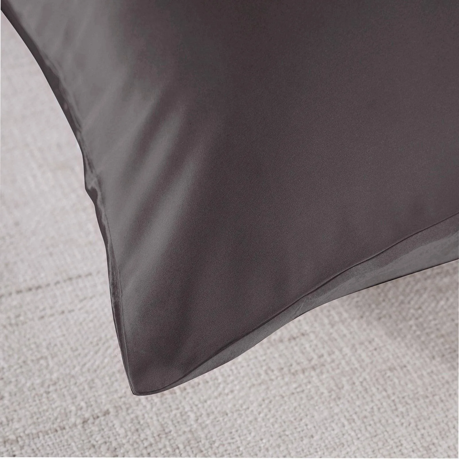 Royal Comfort Pure Silk Pillow Case 100% Mulberry Silk Hypoallergenic Pillowcase - Charcoal