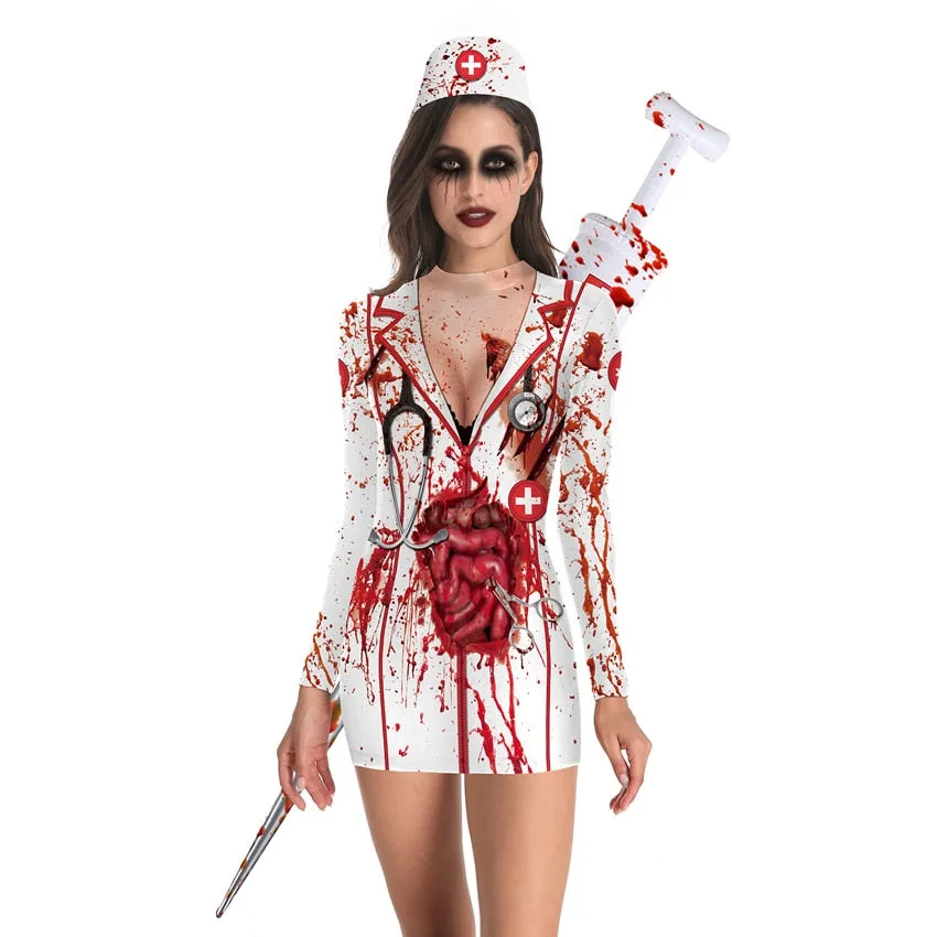 Scary Horror Cosplay Costumes Mini Dress - Culture Heaven Special