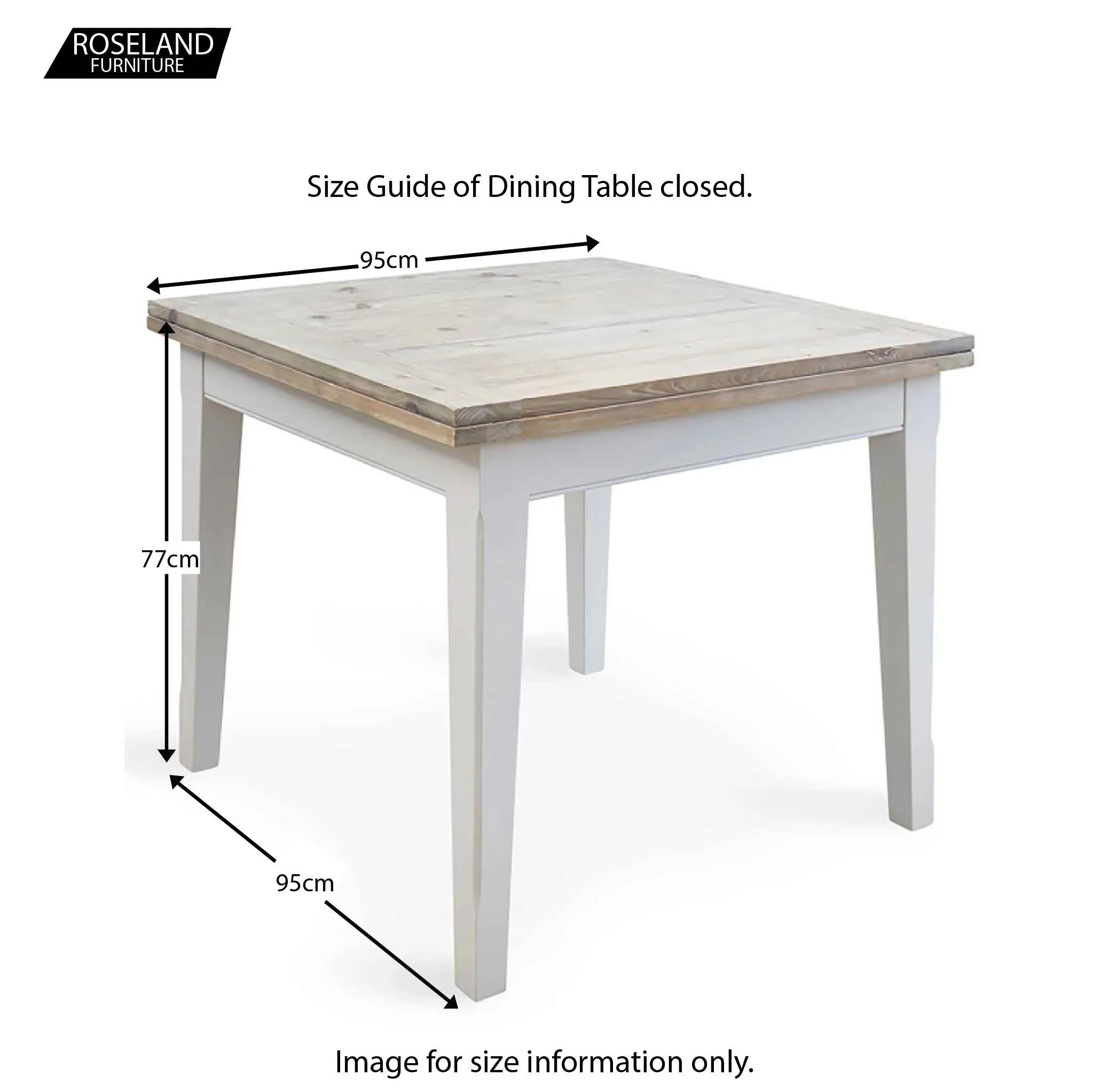 Signature Grey 95-190cm Square Extending Dining Table