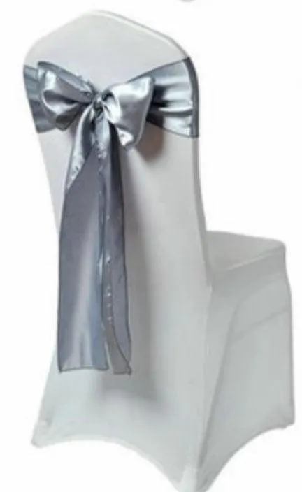 Silver Satin Sash