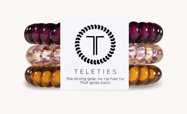 Small Teleties - 3 Pack *Various Styles & Colors*