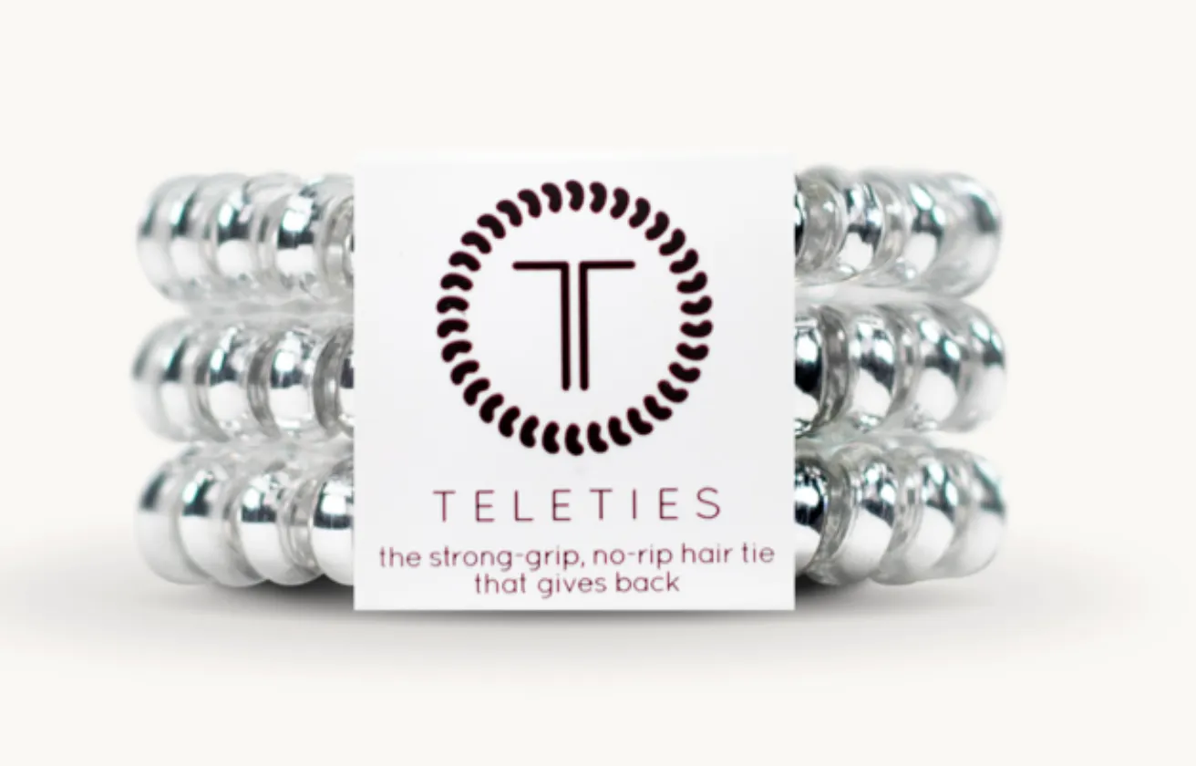 Small Teleties - 3 Pack *Various Styles & Colors*