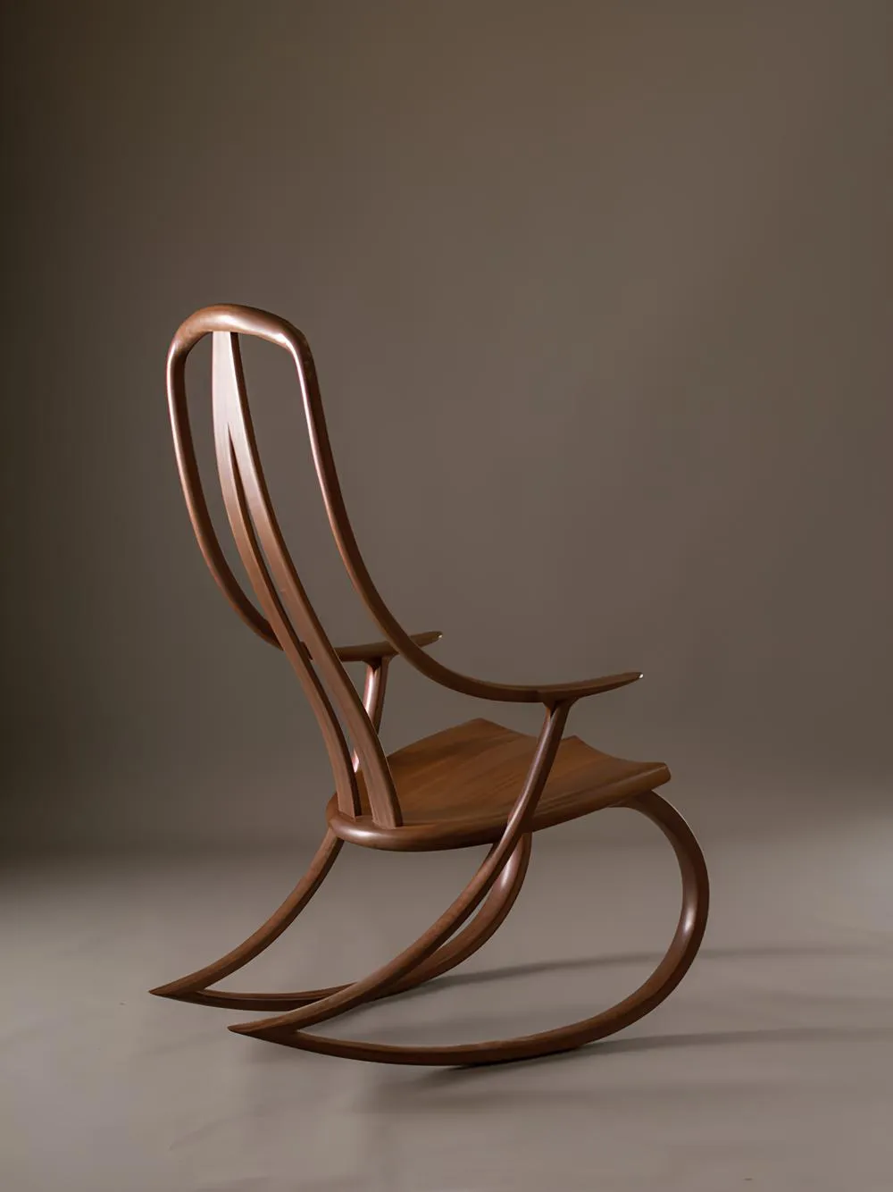 Solid Teakwood Stylish And Shiny Rocking Chair