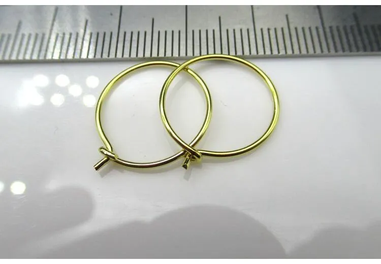 Sterling Silver Earring Hoop Wire 15; 25; 33mm Earring Findings for Handmade Pure Fine Jewelry Making Wholesale Bulk