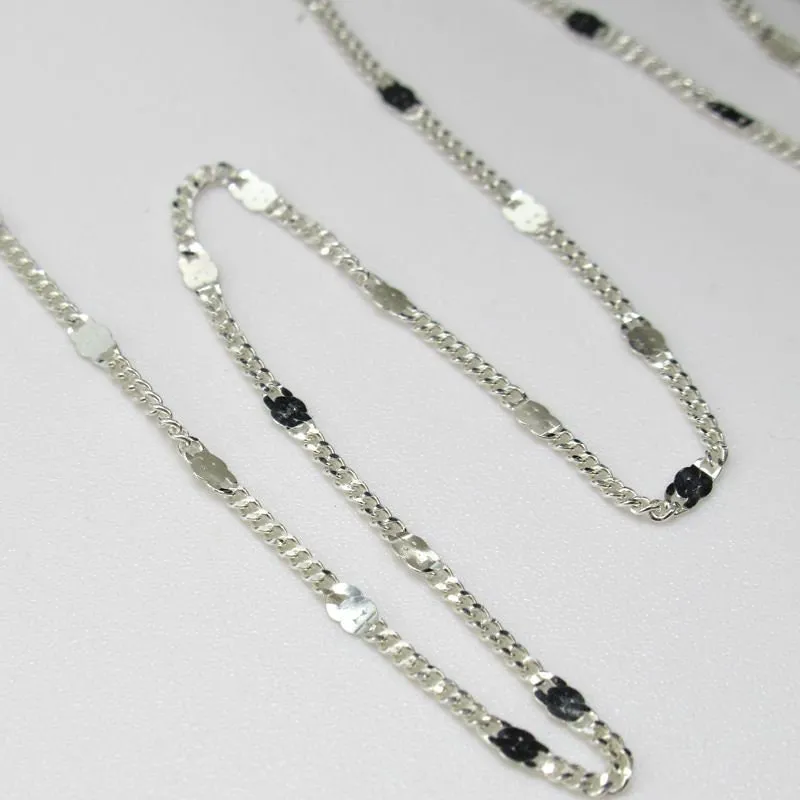 Sterling Silver Satellite Curb Chain by 10cm Chain Findings for Handmade Pure Fine Jewelry Making Wholesale Bulk