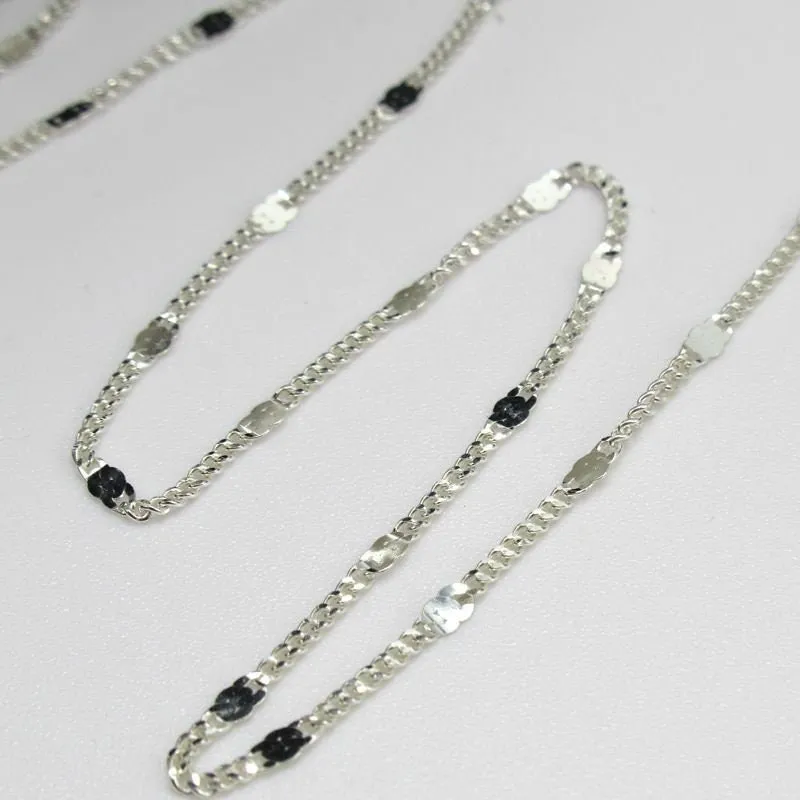 Sterling Silver Satellite Curb Chain by 10cm Chain Findings for Handmade Pure Fine Jewelry Making Wholesale Bulk