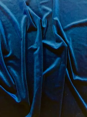 Stretch Velvet - 60-inches Wide Royal Blue Beautiful New Color!