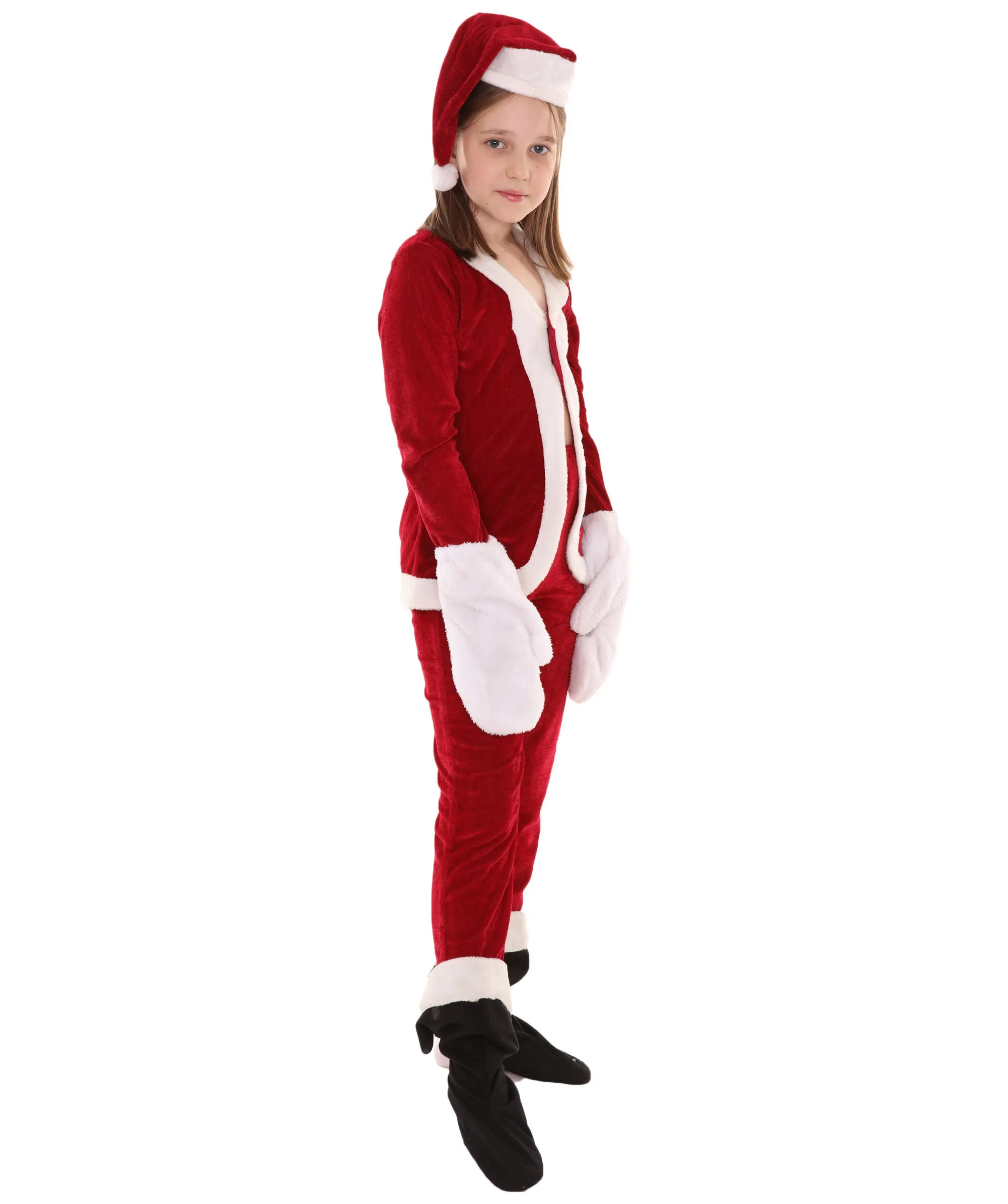 Teen's Classic Santa Costume | Red and White Halloween and Xmas Costume