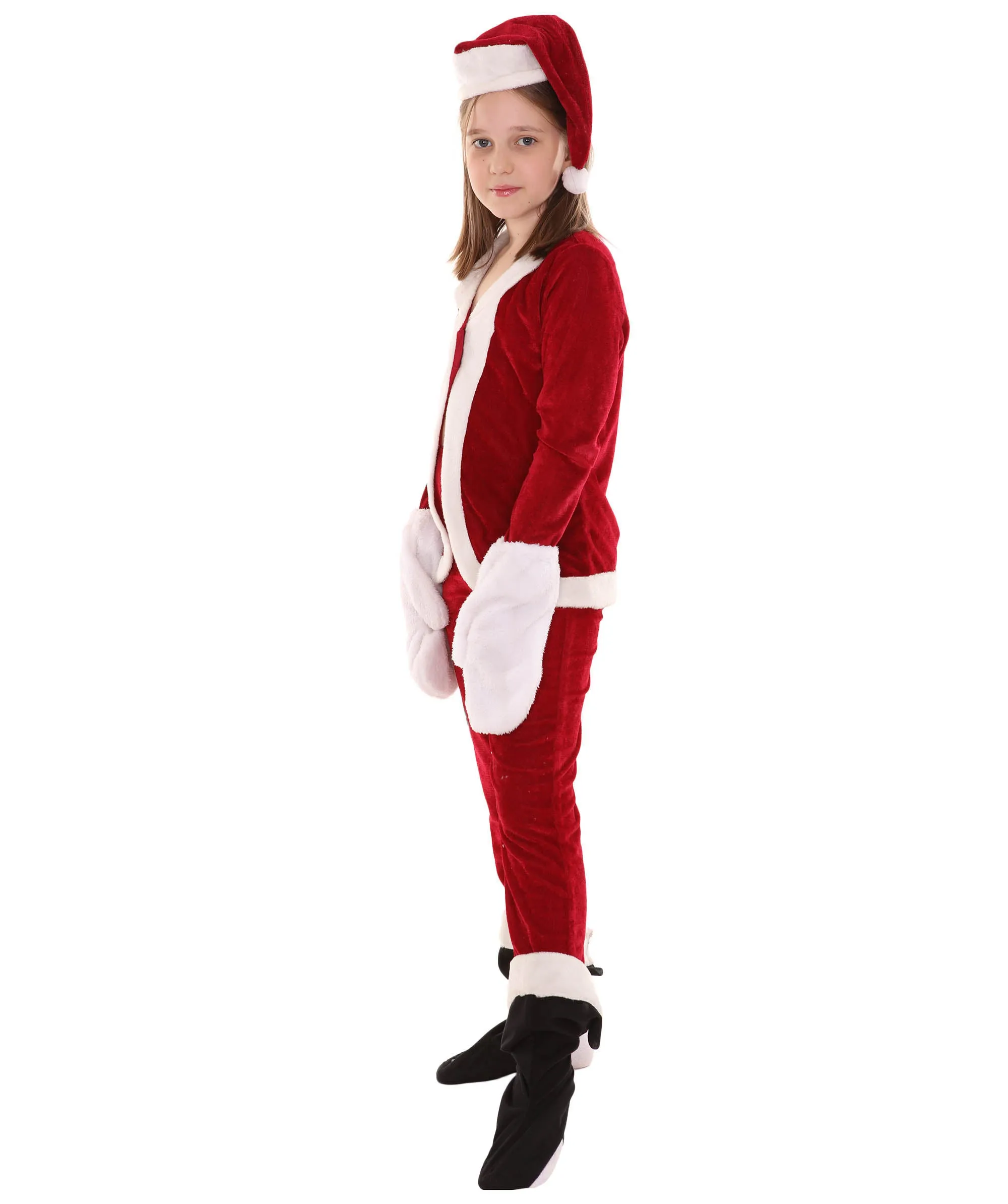 Teen's Classic Santa Costume | Red and White Halloween and Xmas Costume