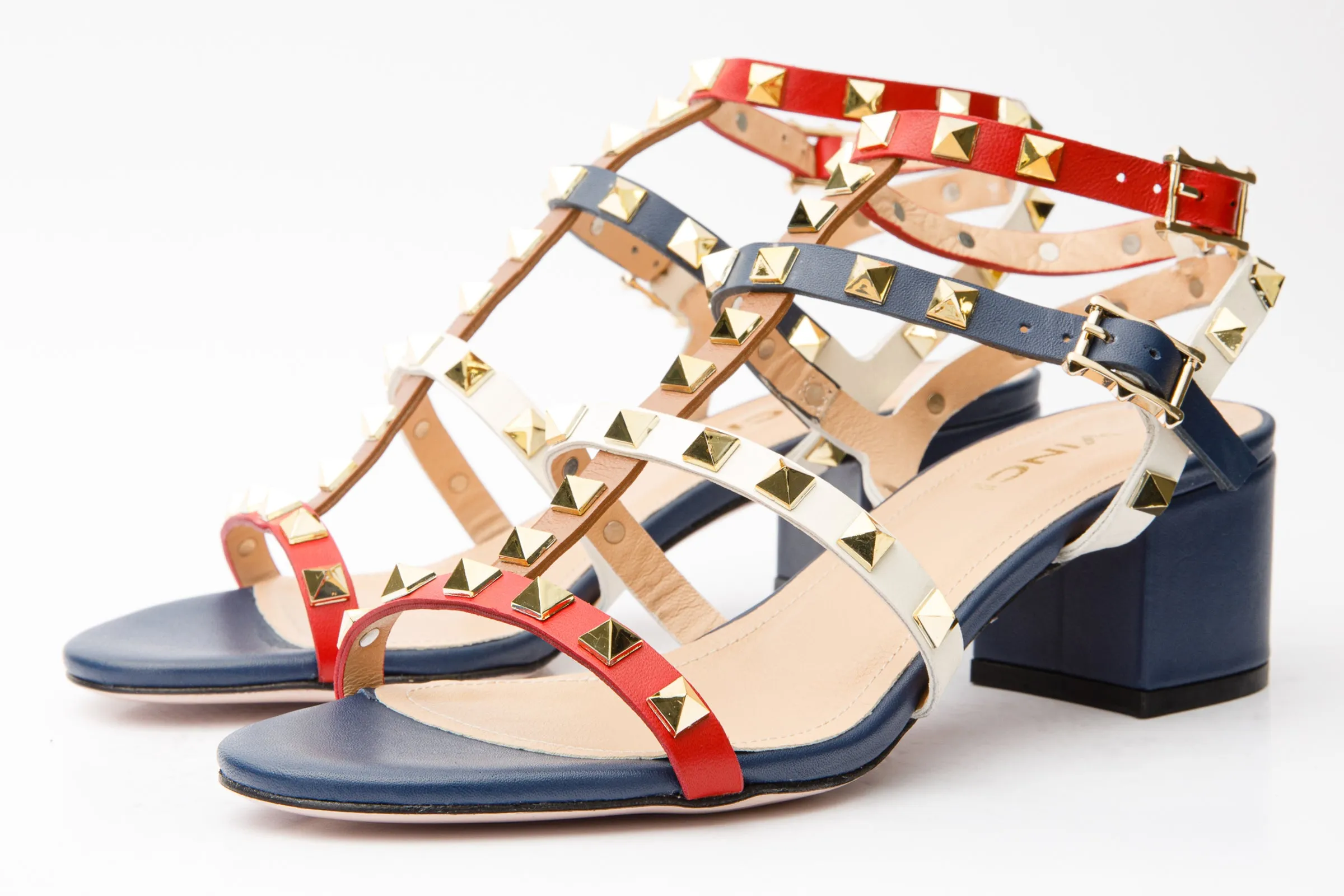 The Nejapa Multicolor Multi Strap Leather Women Sandal