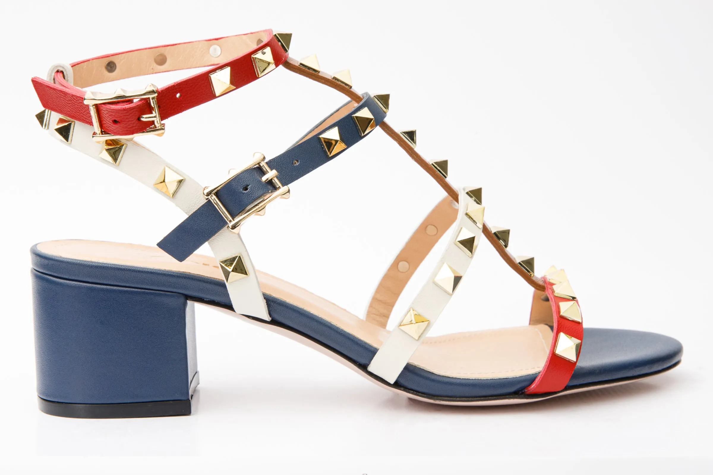 The Nejapa Multicolor Multi Strap Leather Women Sandal